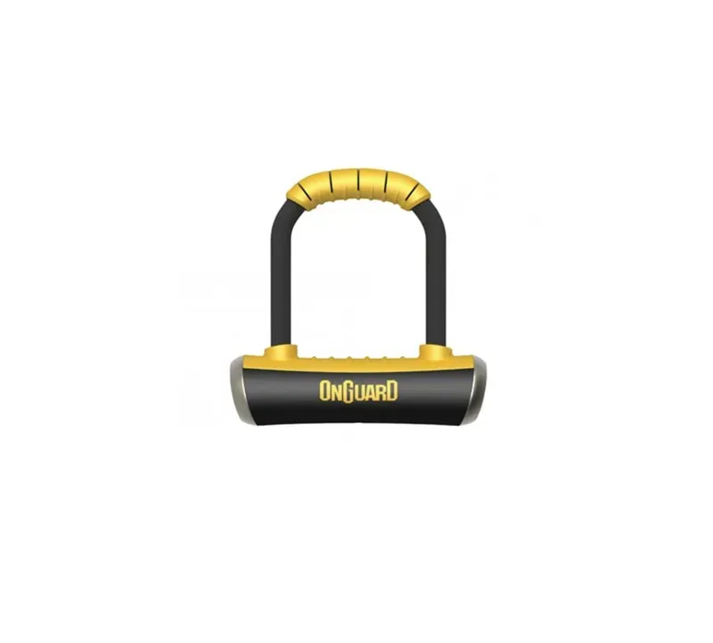 OnGuard Pitbull Mini 8006 90x140x14mm U-lock in Black/Yellow