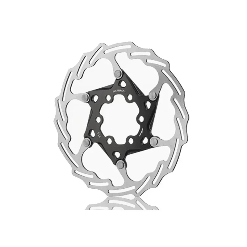 Ashima Aro-18 2-piece Lightweight Rotor in Black/Silver