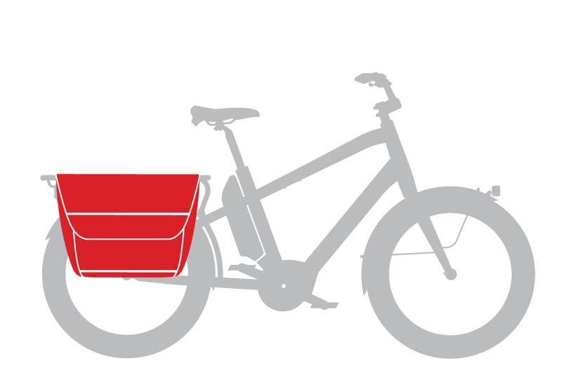 Benno Bikes Utility Pannier Bag in Black-5