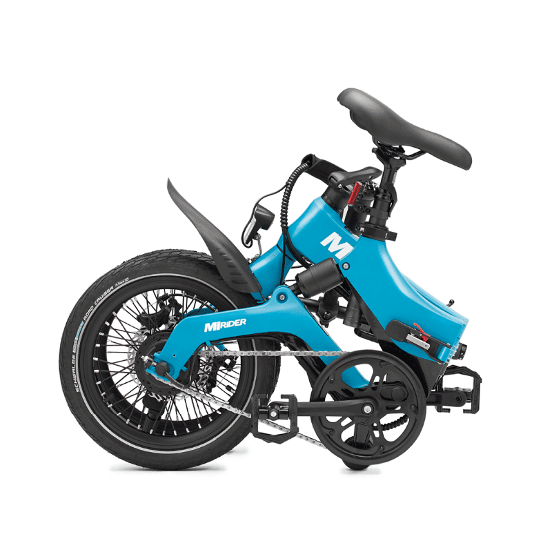 MiRiDER One 16 Folding E-Bike in Azure Blue-1