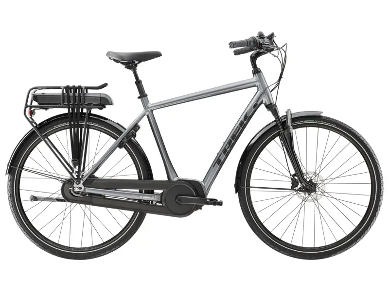 Trek District+ 2 500wh Electric City Bike in Galactic Grey