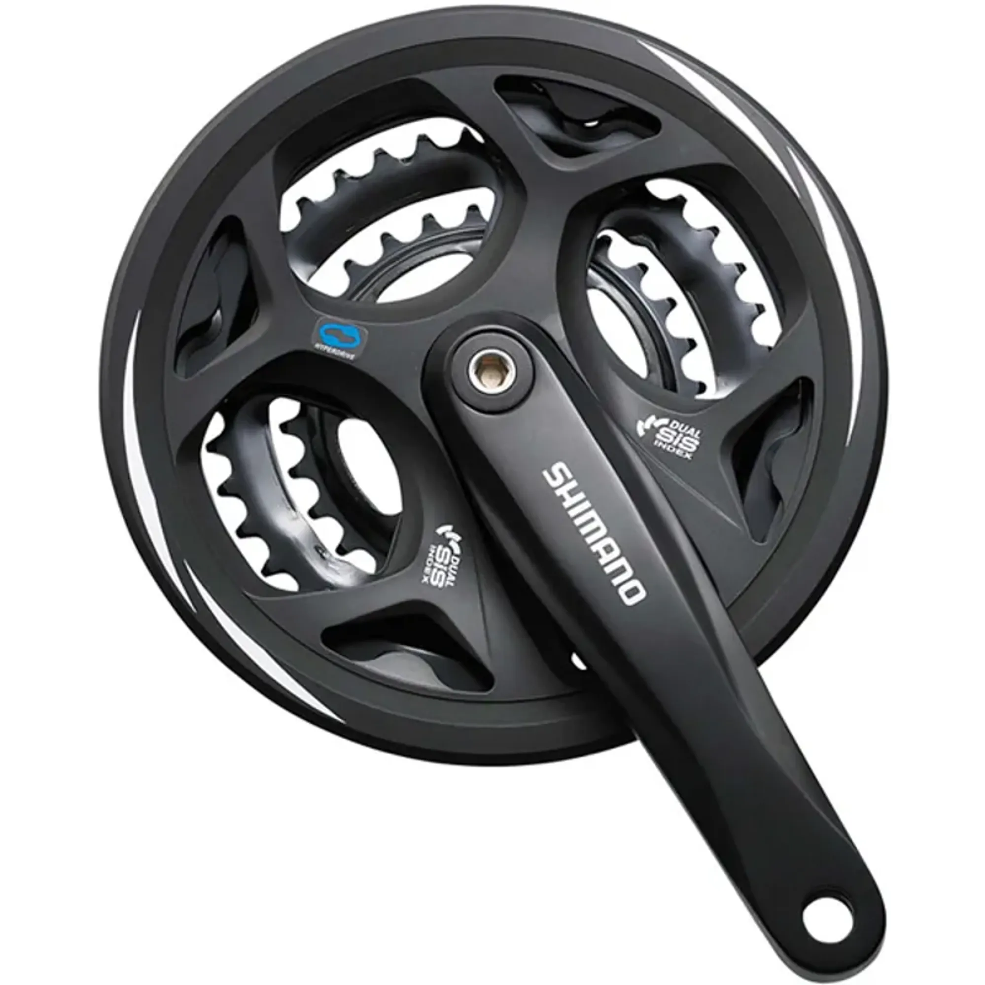 Shimano Altus FC M311 48 38 28 tooth 175mm Crankset In Black shimano-altus-fc-m311-48-38-28-tooth-175mm-crankset-in-black