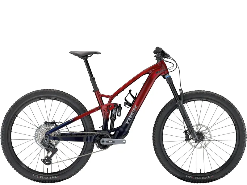 Trek Fuel EXe 8 GX AXS T-Type eMountain Bike in Rage Red to Deep Dark Blue Fade