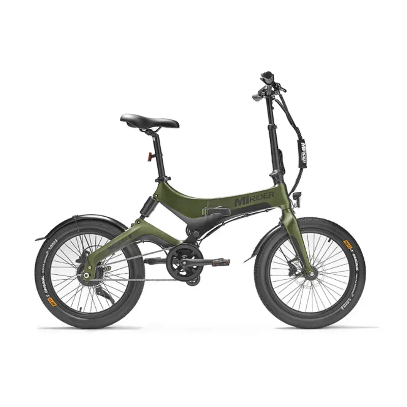 MiRiDER 20 Compact Folding Electric Bike in Aurora Green
