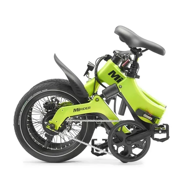 MiRiDER One 16 Folding E-Bike in Acid Green-1