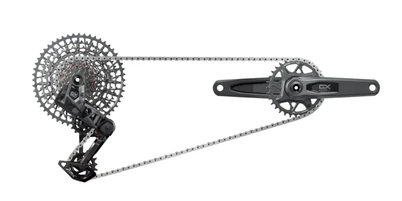 Sram Gx T-Type Eagle Transmission Axs Groupset (rd W/Battery/Charger/Cord Ec Pod Fc Gx q174 Dub Mtb Wide W/Dm 32t Cr W/2 Guards Cn 126l Cs Xs-1275 10-52t): POLAR 1