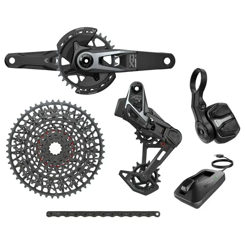 Sram x0 T-Type Eagle Transmission Axs Groupset (rd W/Battery/Charger/Cord Ec Pod Ult Fc x0 q174 55mm Chainline Dub Mtb Wide Dm 32t Cr W/2 Guards Cn 126l Cs Xs-1295 10-52t) v2: 1