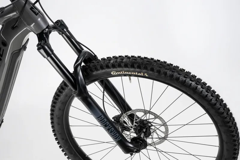 Haibike Allmtn 4 eMountain Bike in Silver/Red/Black Glossy-5