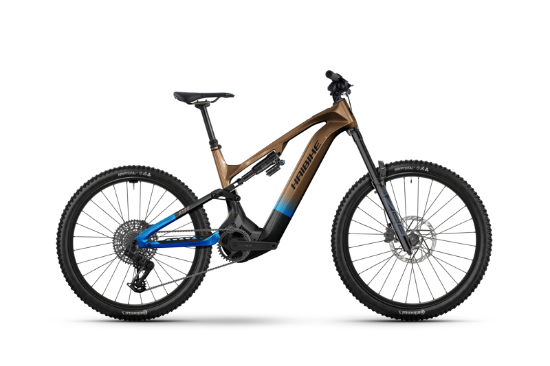 Haibike HYBE CF 9 eMountain Bike in Bronze/Azur/Black Glossy