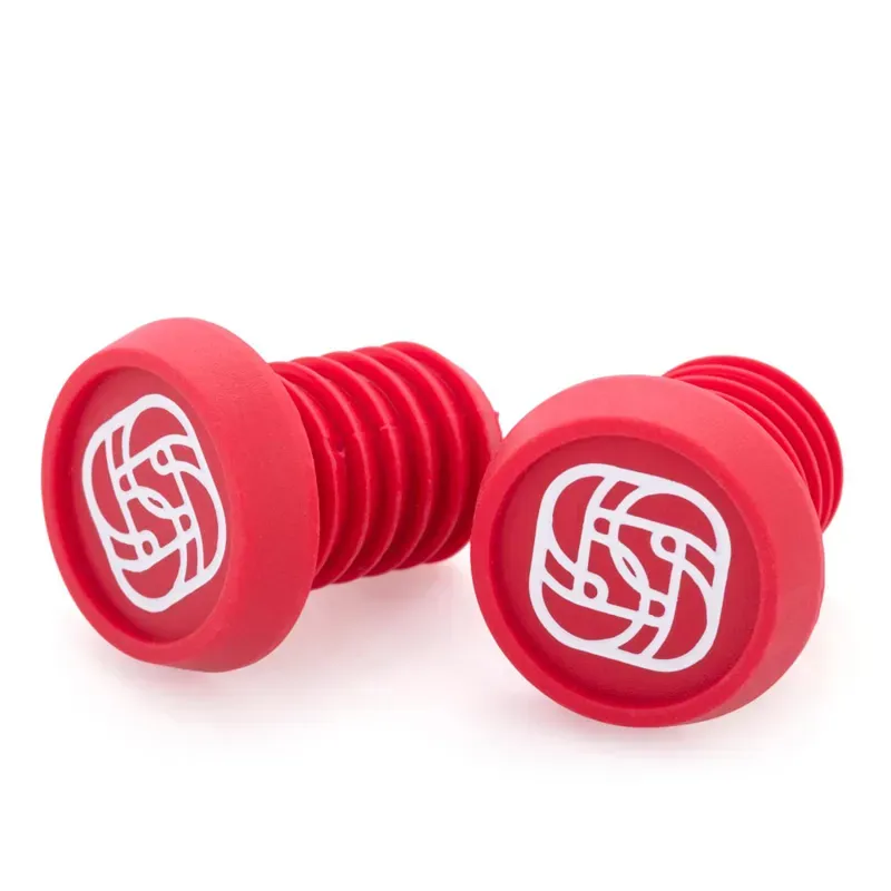 Gusset Components BMX Push-in Plug Pair in Red