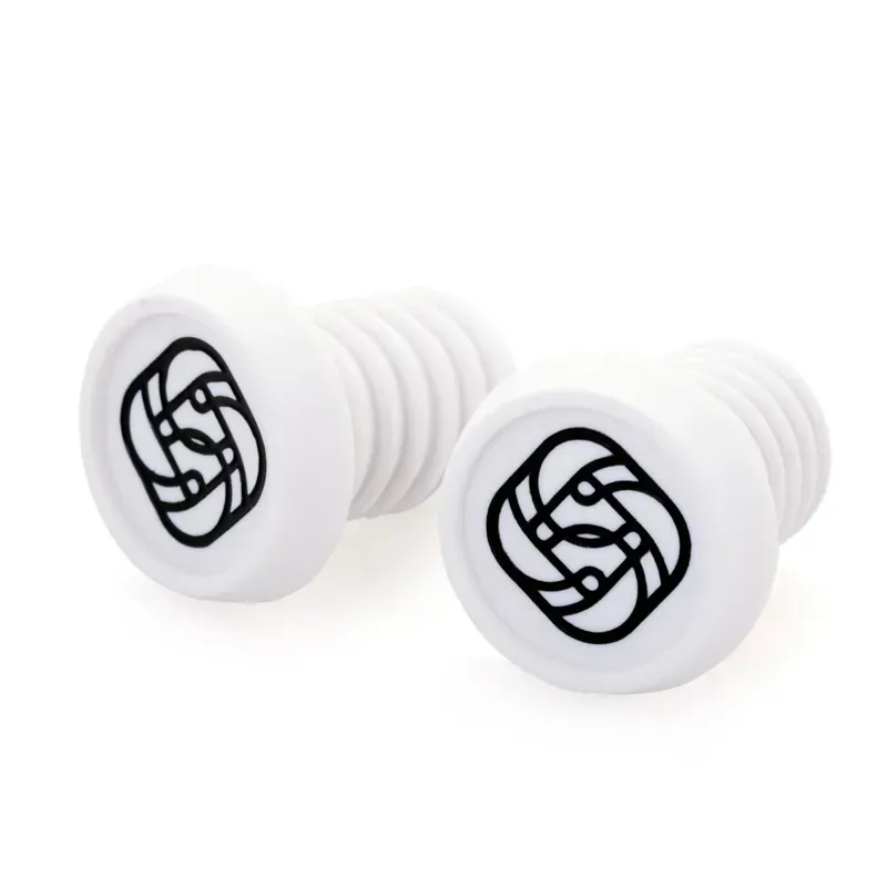 Gusset Components BMX Push-in Plug Pair in White