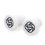 Gusset Components BMX Push-in Plug Pair in White