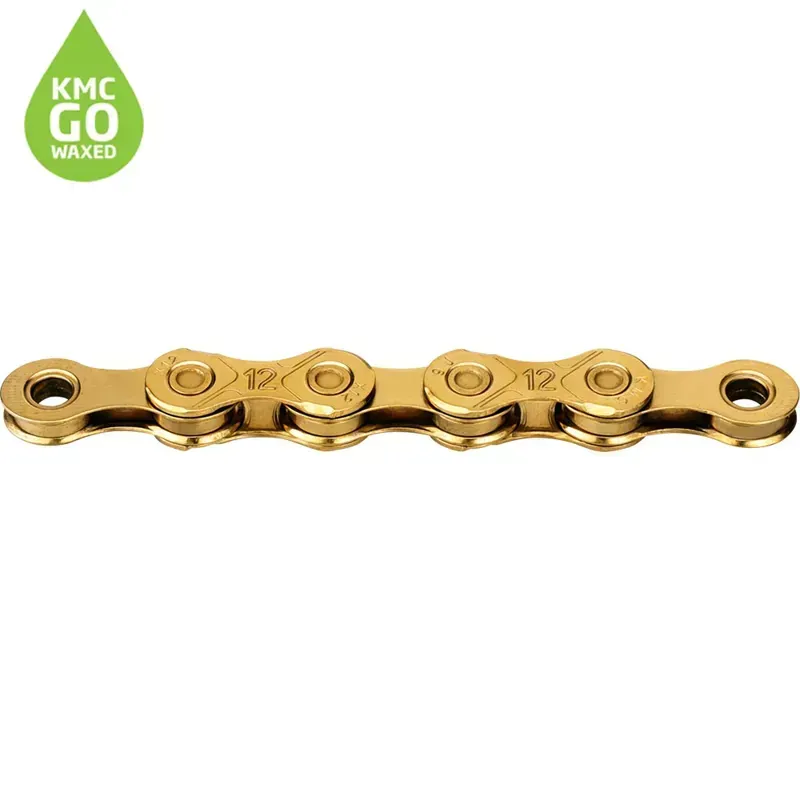 KMC X12 126-link Titanium Waxed Chain in Gold
