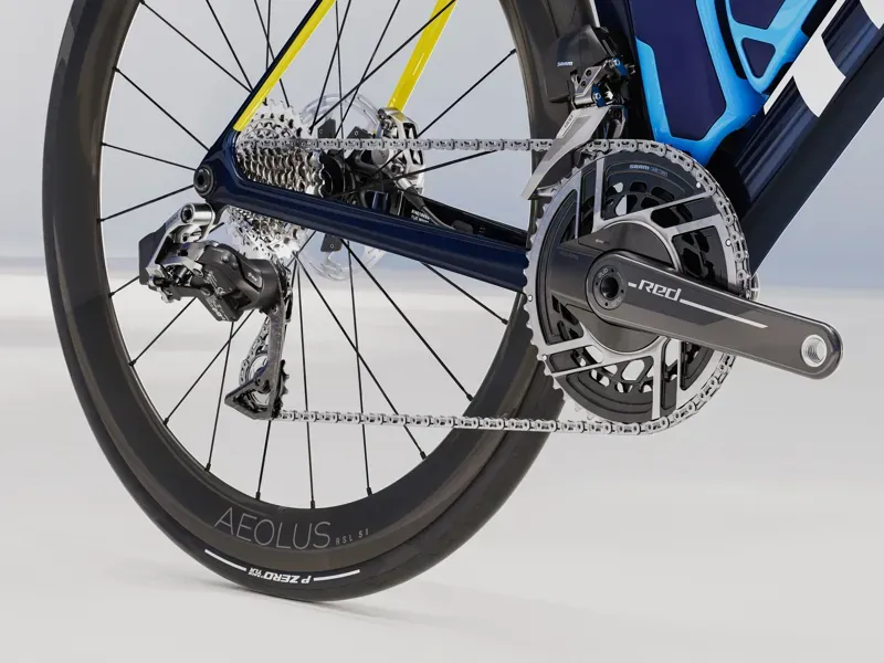 Trek Madone SLR 9 AXS Gen 8 Road Bike In Navy Smoke-5