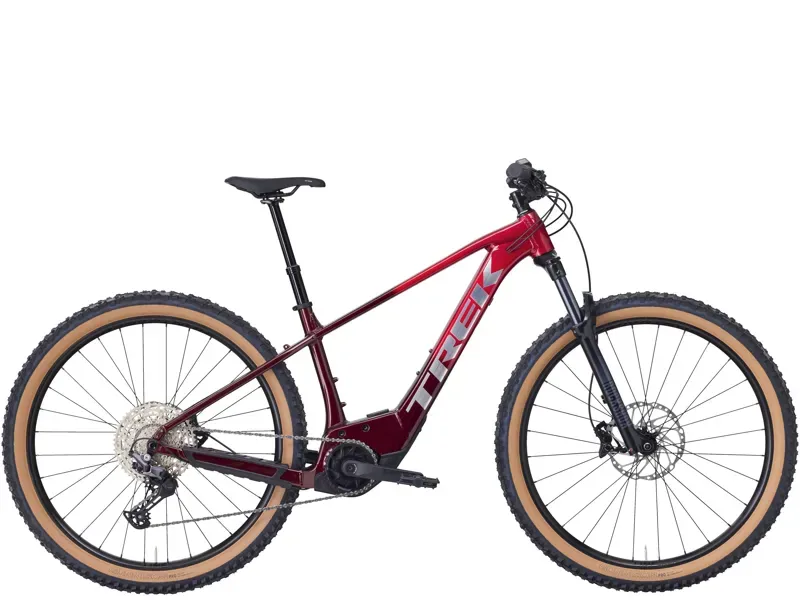 Trek Marlin+ 8 E-Mountain Bike in Fury Red/Lithium Fade