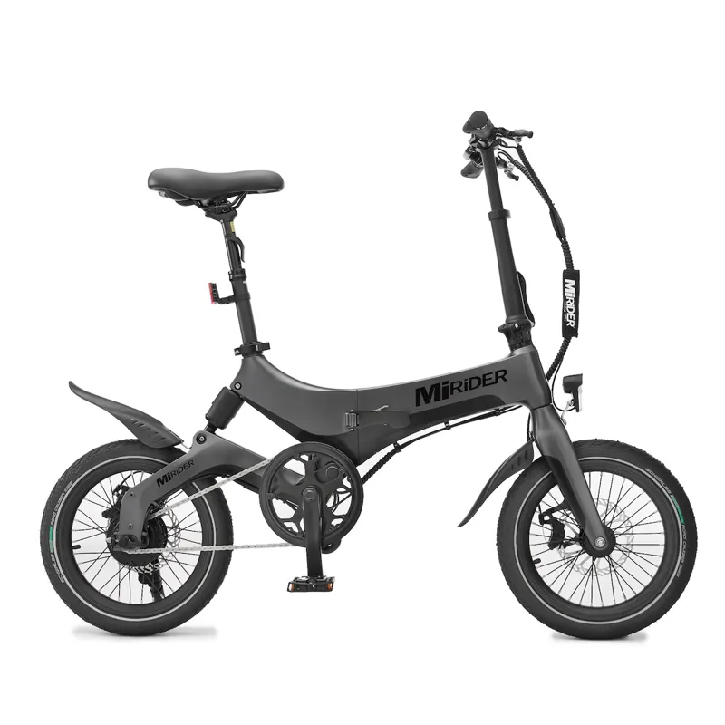 MiRiDER One 16 Folding E-Bike in Onyx Grey