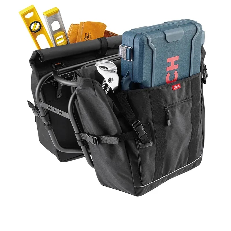 Benno Bikes Utility Pannier Bag in Black-2