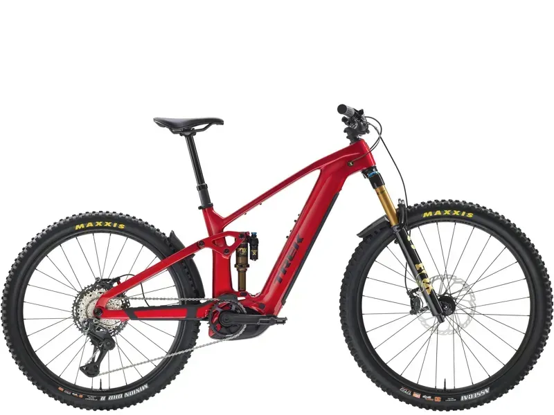 Trek Rail+ 9.8 eMountain Bike in Fury Red/Dark Star