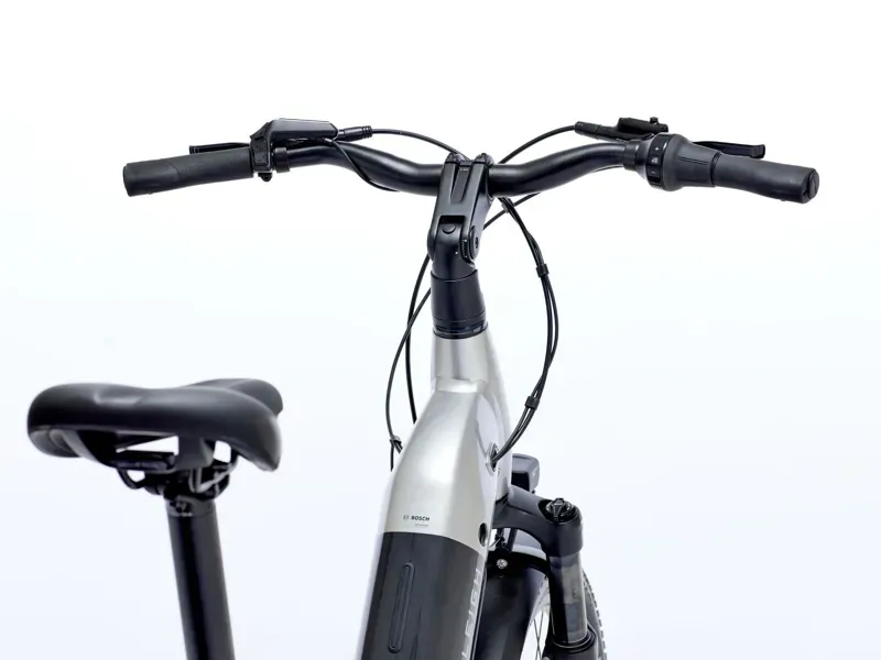 Raleigh Novus Lowstep Derailleur Gear E-Bike in Titanium-2