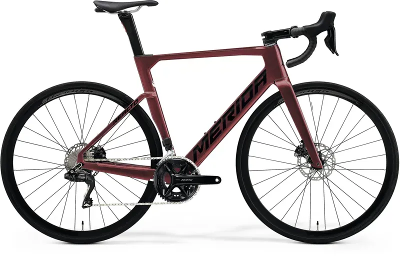 Merida Reacto 6000 Di2 Road Bike In Burgundy