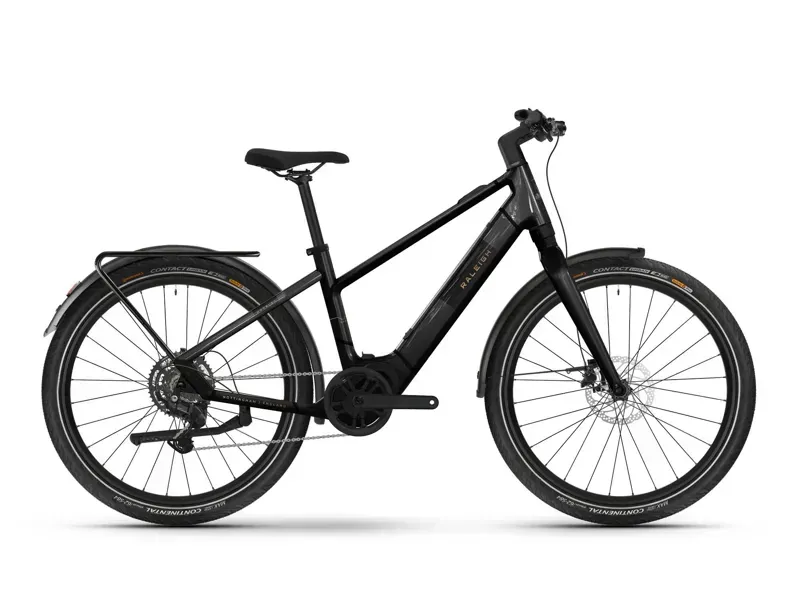 Raleigh Hockley Crossbar E-Hybrid Bike in Black
