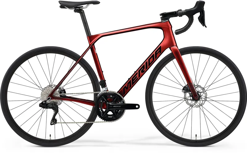 Merida Scultura Endurance 6000 Di2 Road Bike In Dark Red/Black
