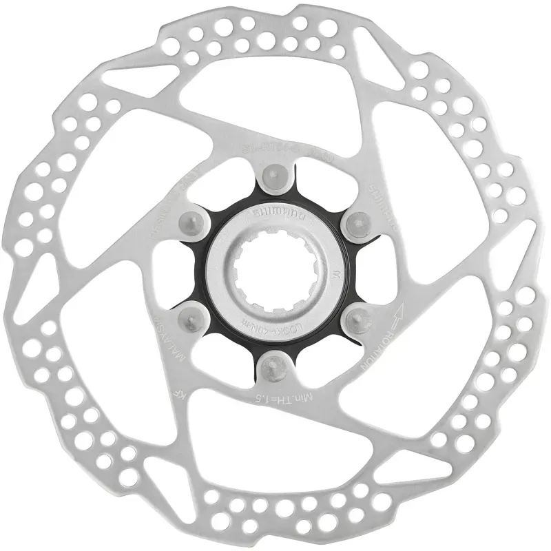 Shimano SMRT54 CL External 160mm Rotor in Silver/Black
