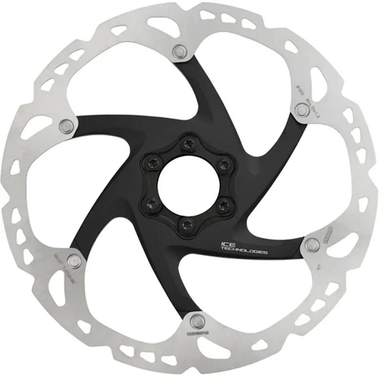 Shimano Deore SM-RT86 XT 6-bolt 180mm Disc Rotor in Silver/Black