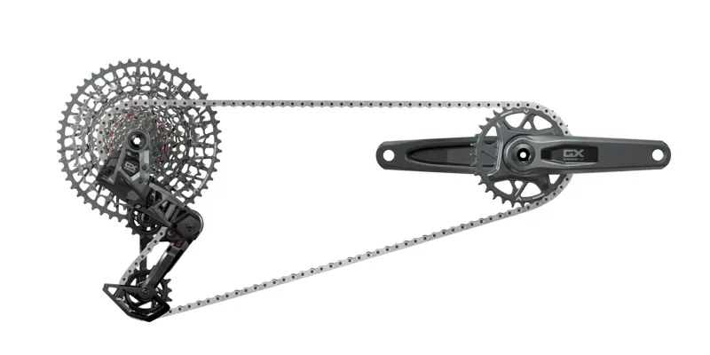 Sram Gx T-Type Eagle Transmission Axs Groupset (rd W/Battery/Charger/Cord Ec Pod Fc Gx q174 Dub Mtb Wide W/Dm 32t Cr W/2 Guards Cn 126l Cs Xs-1275 10-52t): POLAR 1