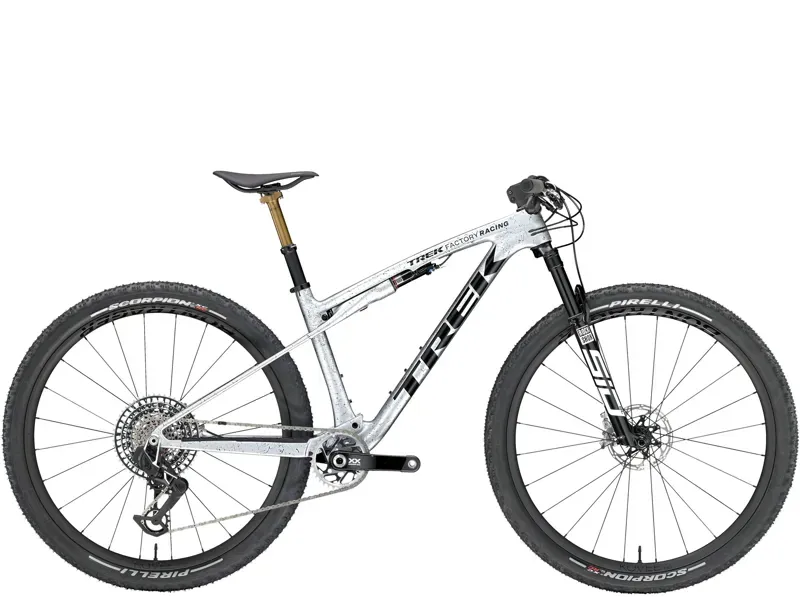 Trek Supercaliber SLR 9.9 XX AXS Full Suspension Mountain Bike Silver