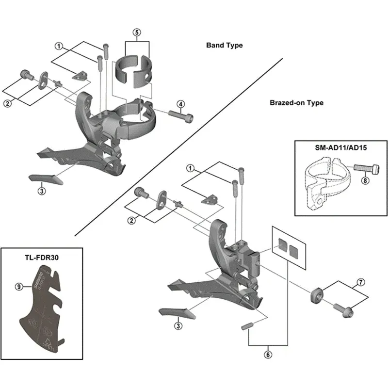 Shimano Workshop TL-FDR30 Converter Tool in Silver-1