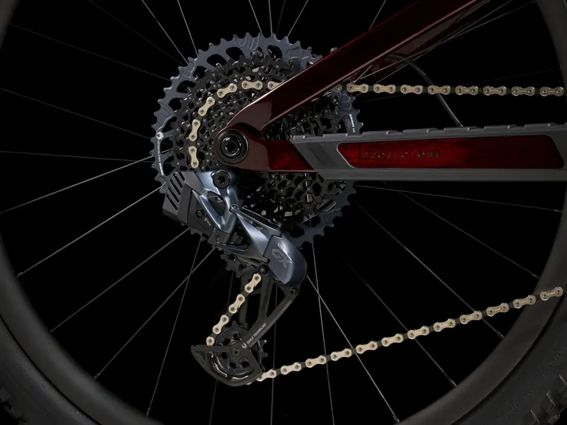 Trek Top Fuel 9.8 GX AXS Mountain Bike In Carbon Red Smoke-4