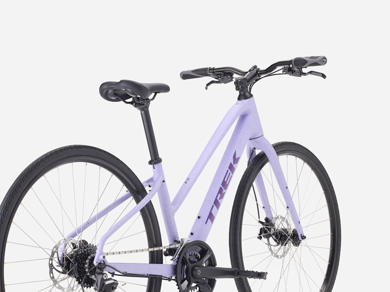 Trek FX 1 Midstep Gen 4 Hybrid Bike in Lavender Haze-1