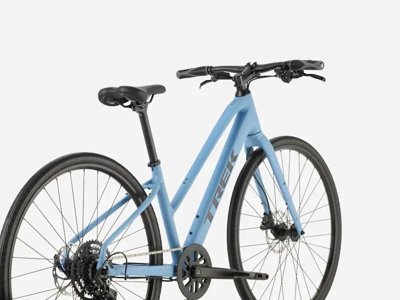 Trek FX 2 Midstep Hybrid Bike in Fjord Blue-1