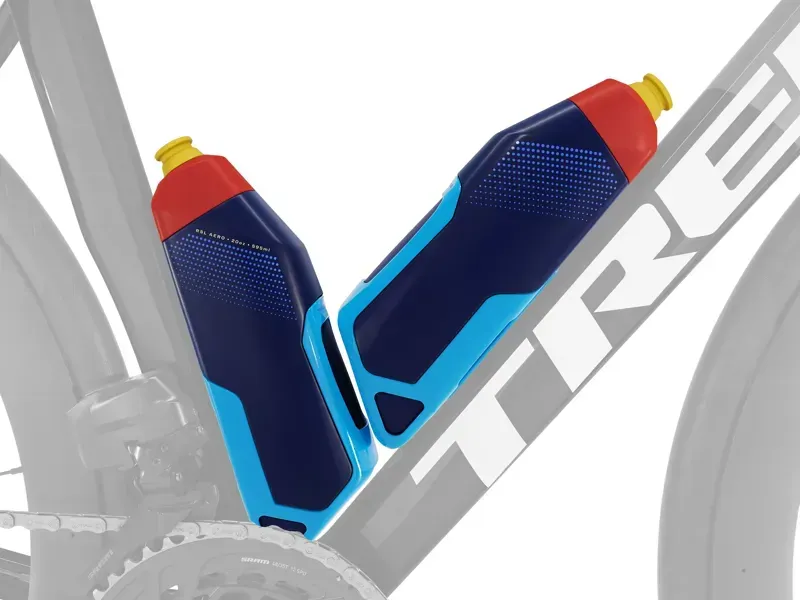 Trek RSL Aero Water Bottle and Cage In Waterloo Blue/Nautical Navy Gloss-4