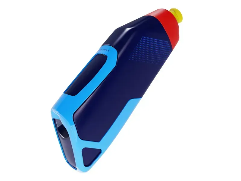 Trek RSL Aero Water Bottle and Cage In Waterloo Blue/Nautical Navy Gloss