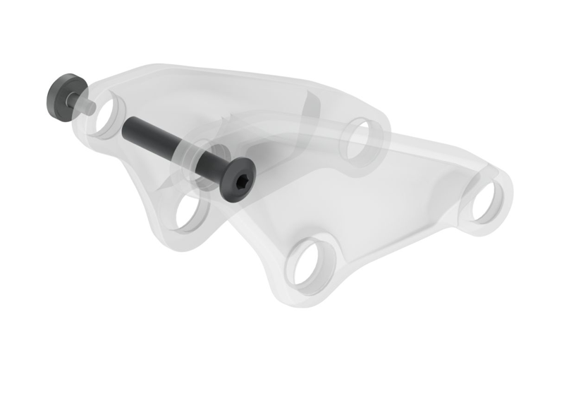 Suspension Part Trek Carbon Lower Shock Mount Kit BLACK lower mount kit-4