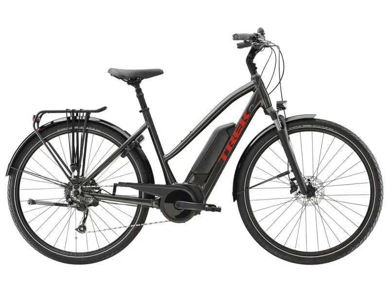 Trek Verve+ 2 Stagger 300wh Electric Hybrid Bike in Black