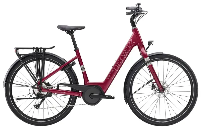 Trek Verve+ 1 Lowstep e-Bike In Matte Rage Red
