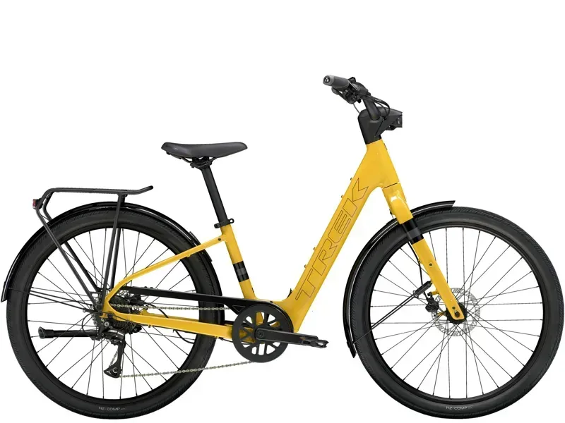 Trek Verve+ 1 Lowstep LT e-Bike In Baja Yellow