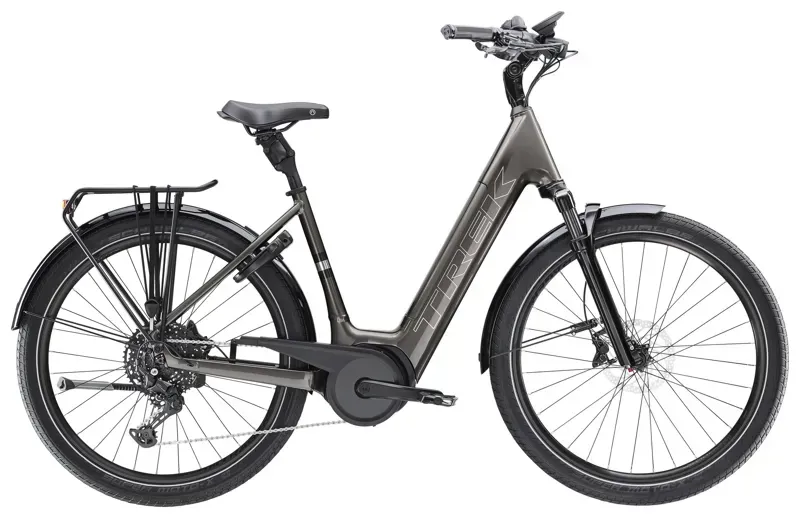 Trek Verve+ 5 Lowstep 525w Electric City Bike in Mercury